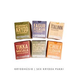Fjáröflun - Sex sévalin krydd í kassa (1)