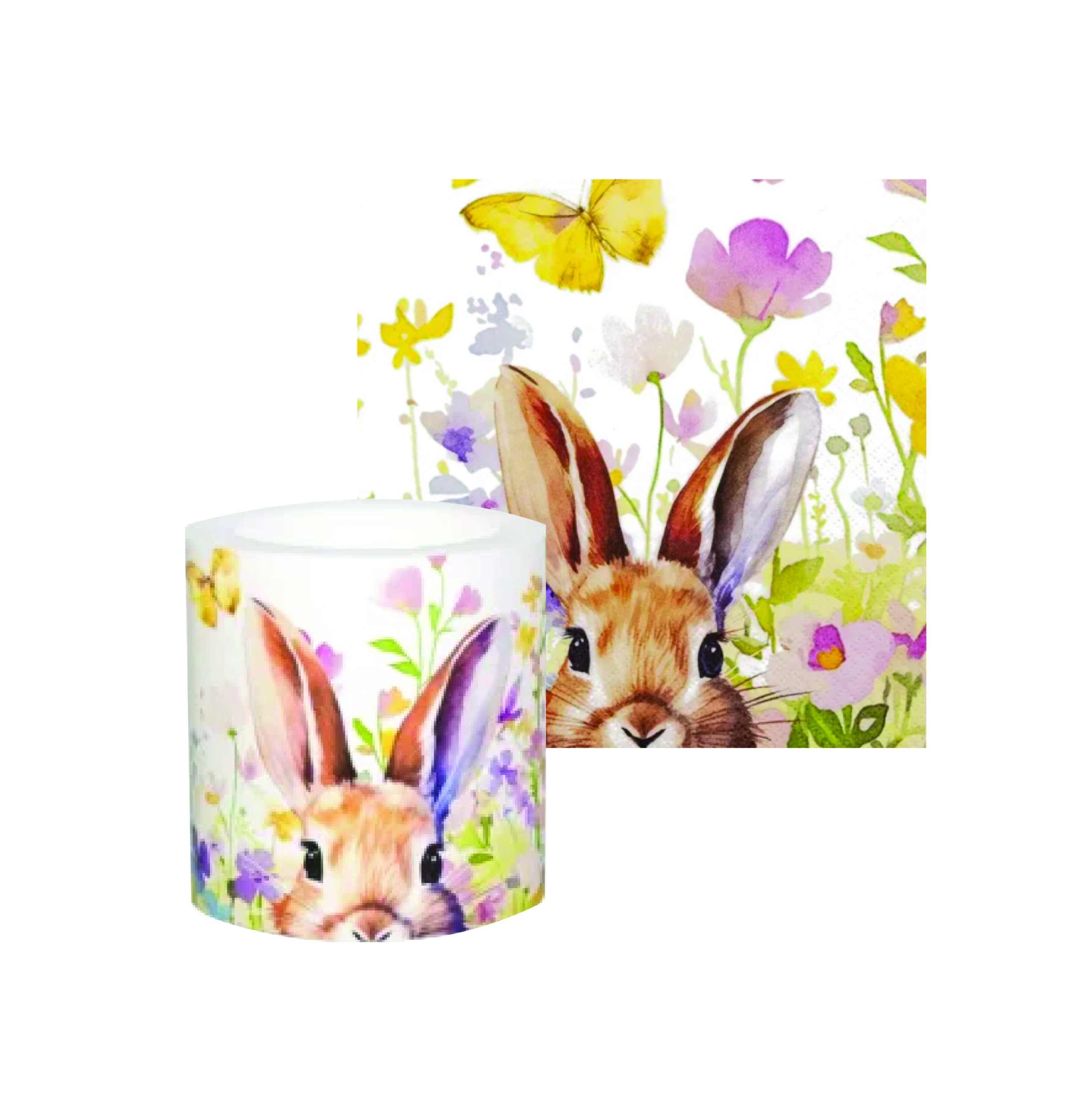 Serv. Bunny in Meadow 33x33 (12) - Image 2