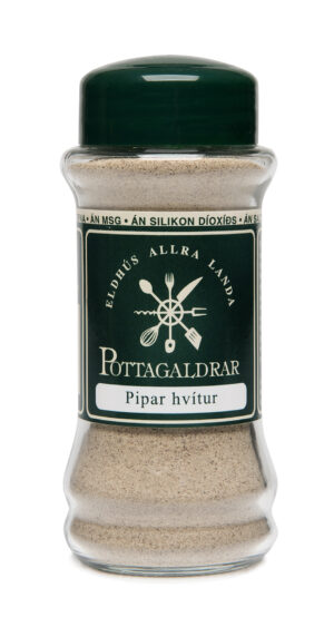 Pottag.  Pipar hvítur malaður, glas, 55g (5)