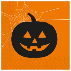 Servíettur Halloween Pumpkin 20stk 33x33 (12)
